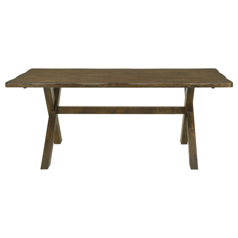 Domen X-Shaped Dining Table Knotty Nutmeg