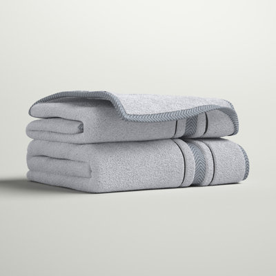Ensemble de serviettes de bain en coton turc 2 pièces Harleigh