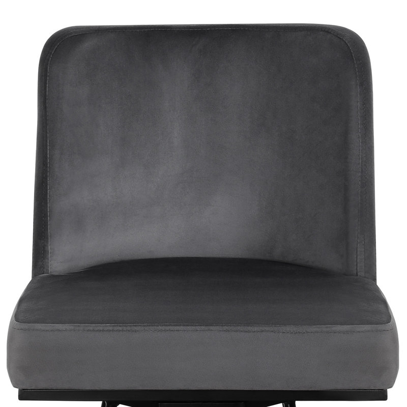 Bram Swivel 26" Counter Stool, Gray, 1