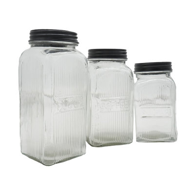 Benedykt Glass Jar - Set of 3