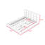 Structure de lit plateforme tapissier avec tête de lit-510042173-510042175