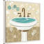«Bathroom Bubbles I» par Véronique Charron, reproduction d'art sur toile encadrée-2132182796