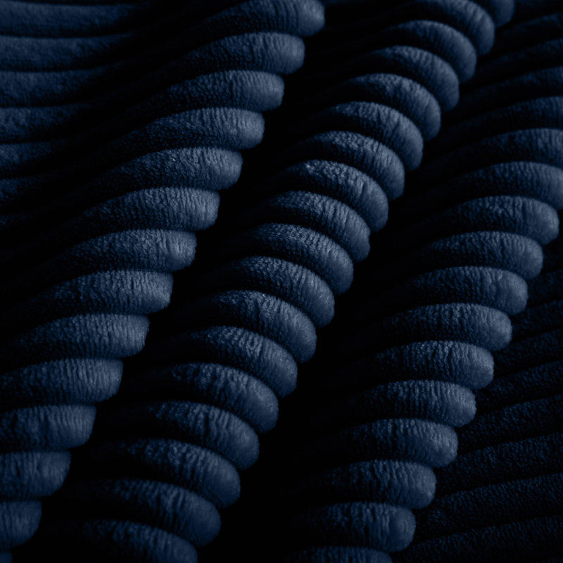 Versatile Corduroy Ottomans Footrest For Various Sofas, Enhancing Comfort, Blue