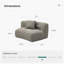 Canapé modulaire incurvé Formia Boucle-1138949034-1139141102