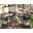 Lateefa L Shaped Computer Home Office Desk with LED Lights & Power Outlets with Storage Shelves 4-Tier Reversible Bookshelf Corner Desk-1275388953