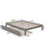 Lit plateforme robuste en bois massif avec lit gigogne Aayanna-447822423-448667739