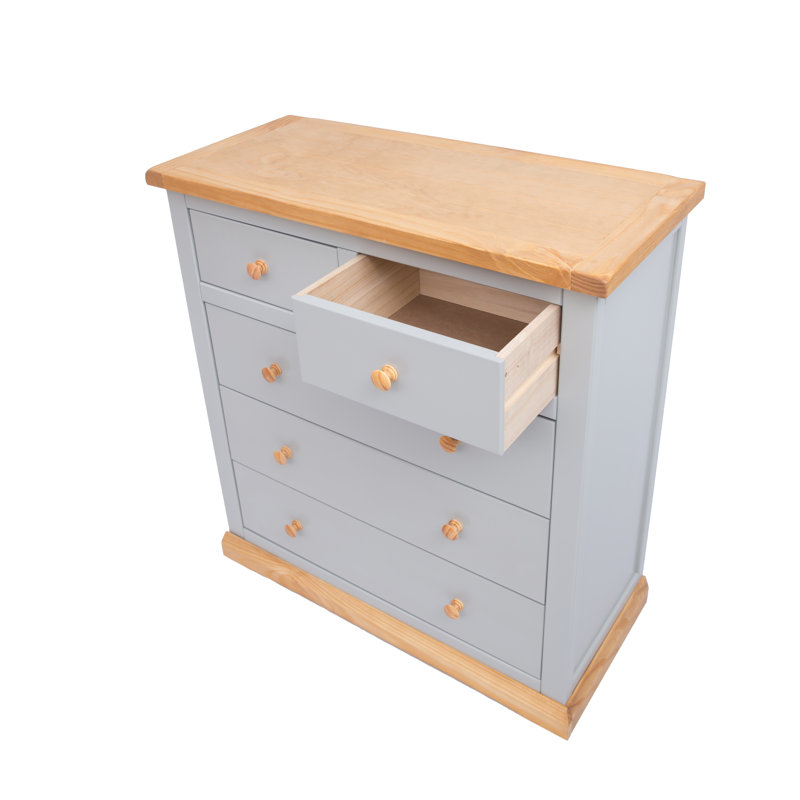 Stanford 90cm W 5 - Drawer Chest of Drawers