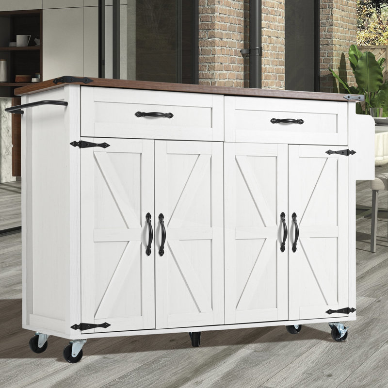 140 cm W Kitchen Island with