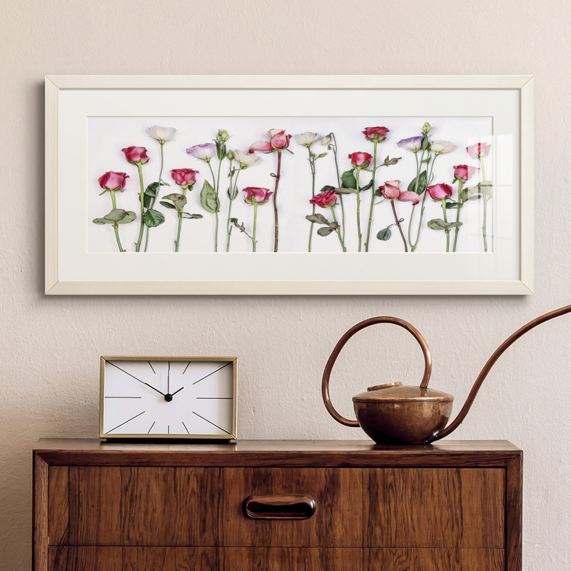 Peinture sur papier encadrée