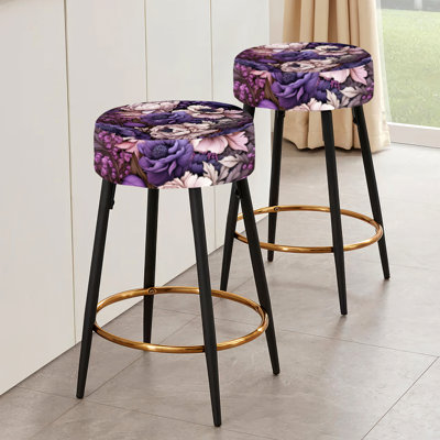 Ensemble de 2 tabourets de bar gothiques Botanicals Moody