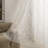 Deeprove White Lace Curtains 39.37 Inches Long 2 Panels Set for Bedroom, Sheer Floral Embroideried Vintage Victorian Gothic Window Treatment Pair Ruffle Drape Pair for Halloween, Rod Pocket, W39.37 x L39.37-1315252125