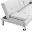 Grey Leather Bed, Armrest Addition, Stainless Leg, 7.09In Package Height, Compact For Home Storage Surface, 38.98In Width, Functional Any Area-133044602