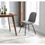 Chaise d'appoint rembourrée gris anthracite Westboro