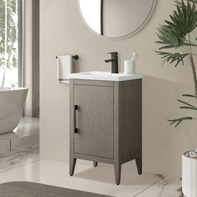 Single Bathroom Vanity with Ceramic Top