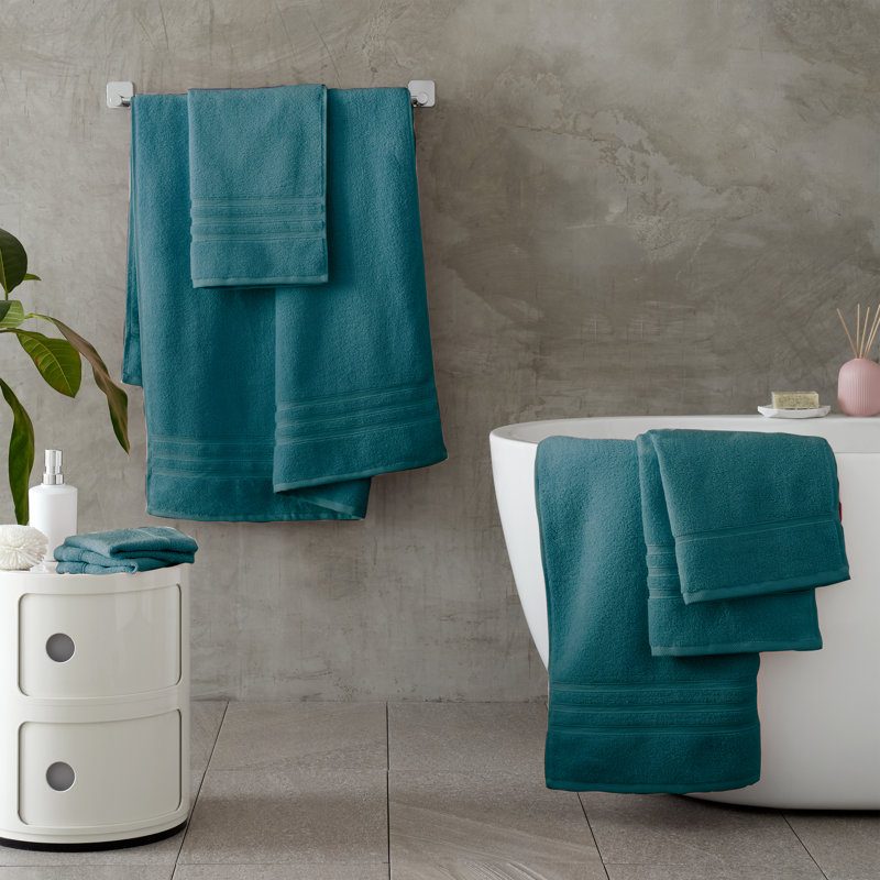 Zero Twist 100% Cotton Bath Sheet Pairs, Teal