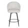 Matisse Highback 26" Fixed-Height Counter Stool With Tapered Metal Legs & Round Footrest - Set Of 2