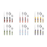 Excelsa Kimono Cutlery Set Multicolor 24 Pieces