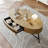 Oval Coffee Table With Drawer Mid-Century Modern Center Table 47.2“ Wooden Coffee Table-261417676