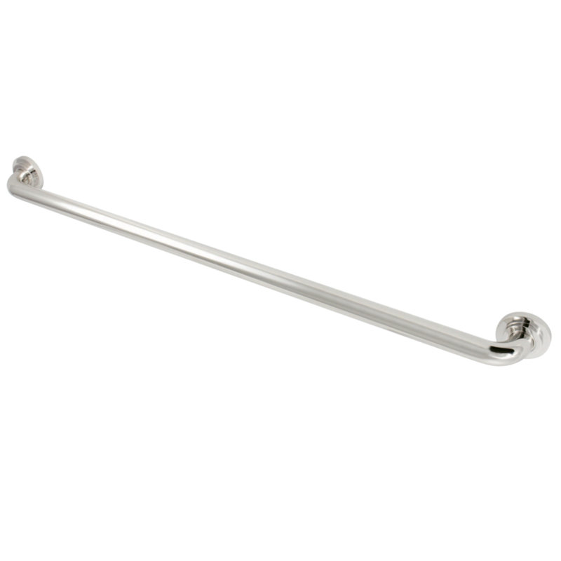 Kingston Brass Manhattan 1-1/4 Inch O.D Grab Bar, 36" W, Polished Nickel