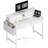 Small Computer Desk With Drawers & Monitor Stand Charging Station-404313860
