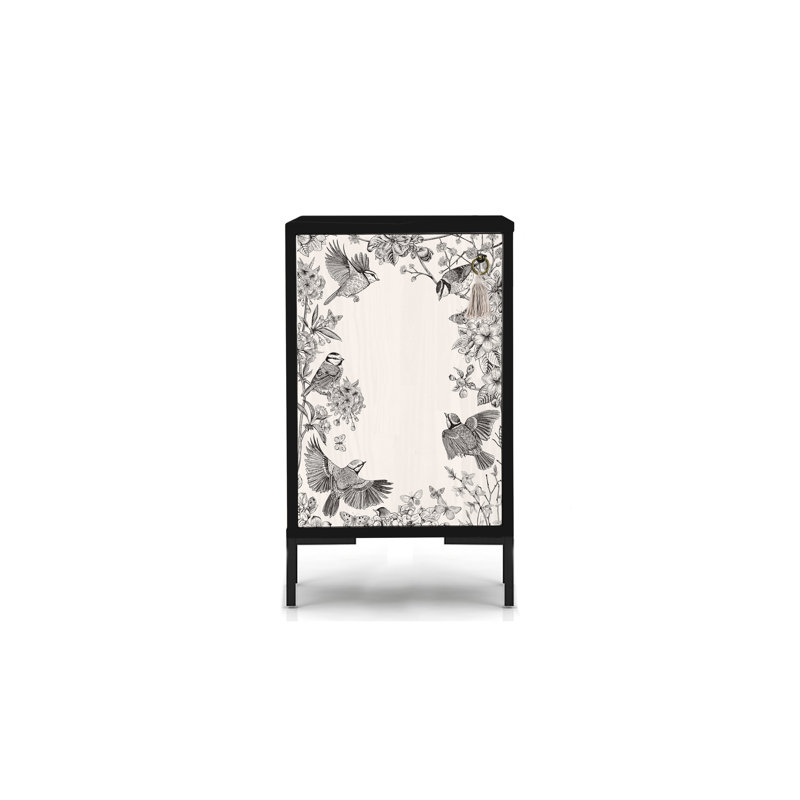 Paulo 40cm W Solid Wood Bedside Table