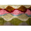 Luxury Handmade Silk Velvet Throw Pillow - 16X24 In, Multicoloured Geometric Design With Down Feather Insert