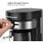 OVENTE Iced Tea Maker and Iced Coffee Maker with 3QT Pitcher, Sliding Brew Strength Selector for Taste Customization and Reusable Filter, Ideal for Lemonade, Latte and Flavored Water, Black CMT215B