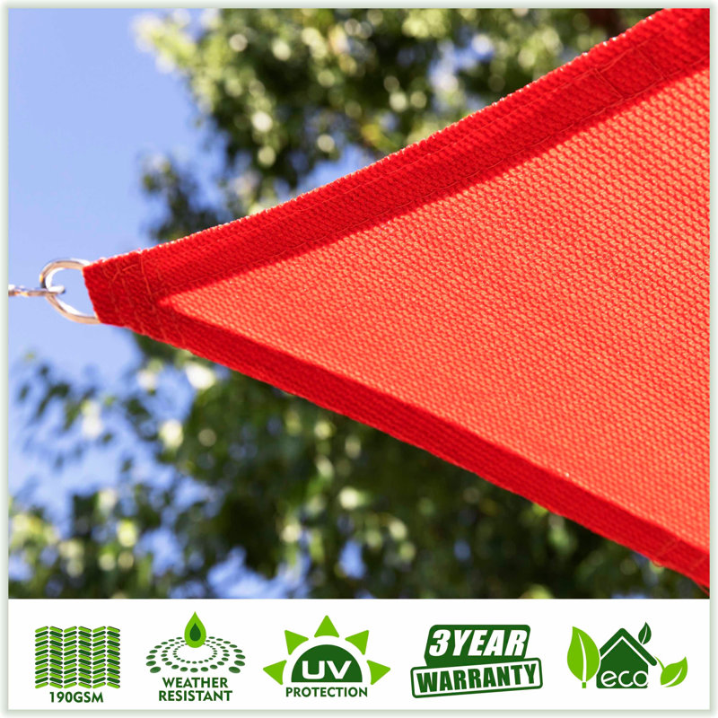Colourtree Triangle Sun Shade Sail Canopy Fabric Cloth Screen, Water Permeable & UV Block UPF50, 12 ft. x 12 ft. x 12 ft.