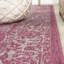 Tapis d'intérieur / extérieur à motif floral fuchsia / gris clair Delcine-44333125