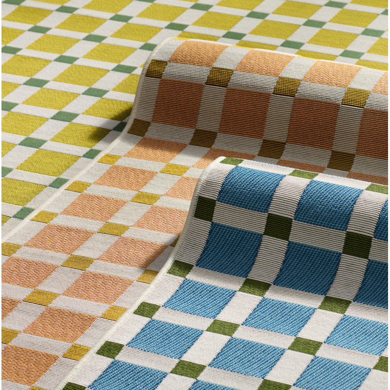 Icon Geometric Indoor Outdoor Blue Rug, Rectangle 5'3" x 7'6"