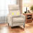 Electric 2-Point Massage Upholstered Push Back Recliner with Silent Motor-1687077644