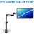 3 Way Adjustable Tilting/Swivel/Articulating Arm Desk Mount for 13" - 30" LCD/LED