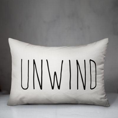 Yes! Textual Outdoor Reversible Throw Pillow