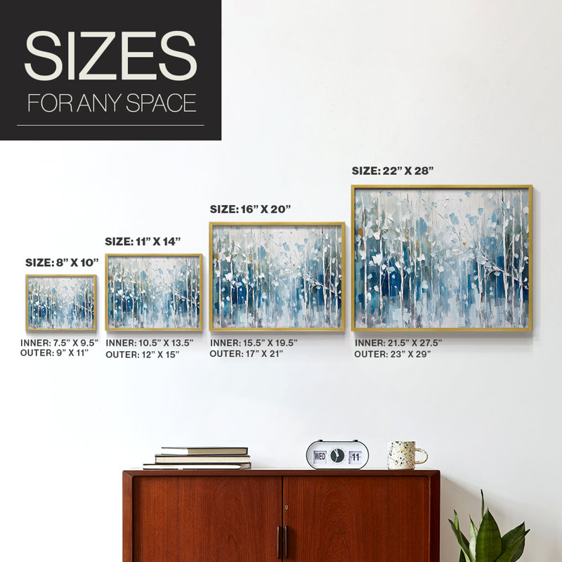 Abstract Series-CLI -Framed Print - Restickable, 8" H x 10" W