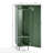 Set of 2 Modern Metal Accent Cabinet 54.13" H with Hanging Rod & Shelves Tall Freestanding Wardrobe Storage Locker-968243554