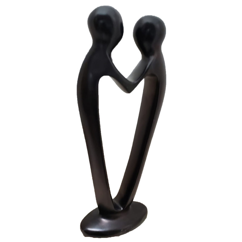 Menges People Figurines & Sculptures, Black, 12" H x 4" W X 2.5" D