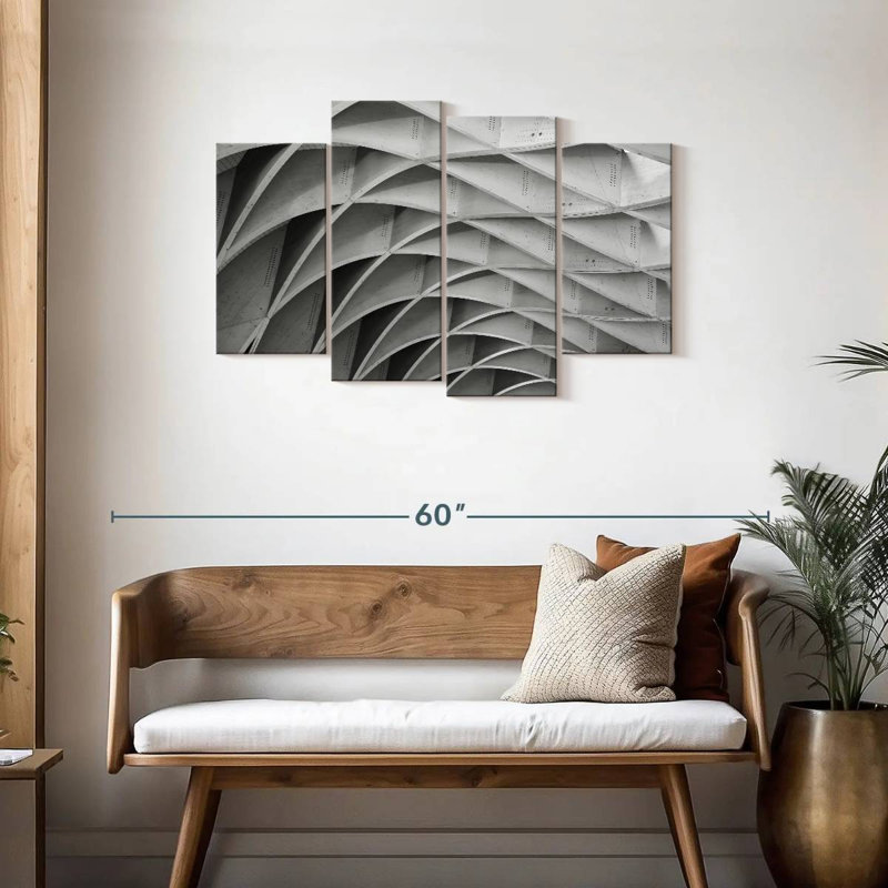 Lilie Abstract Geometric Lines, 27" H x 43" W