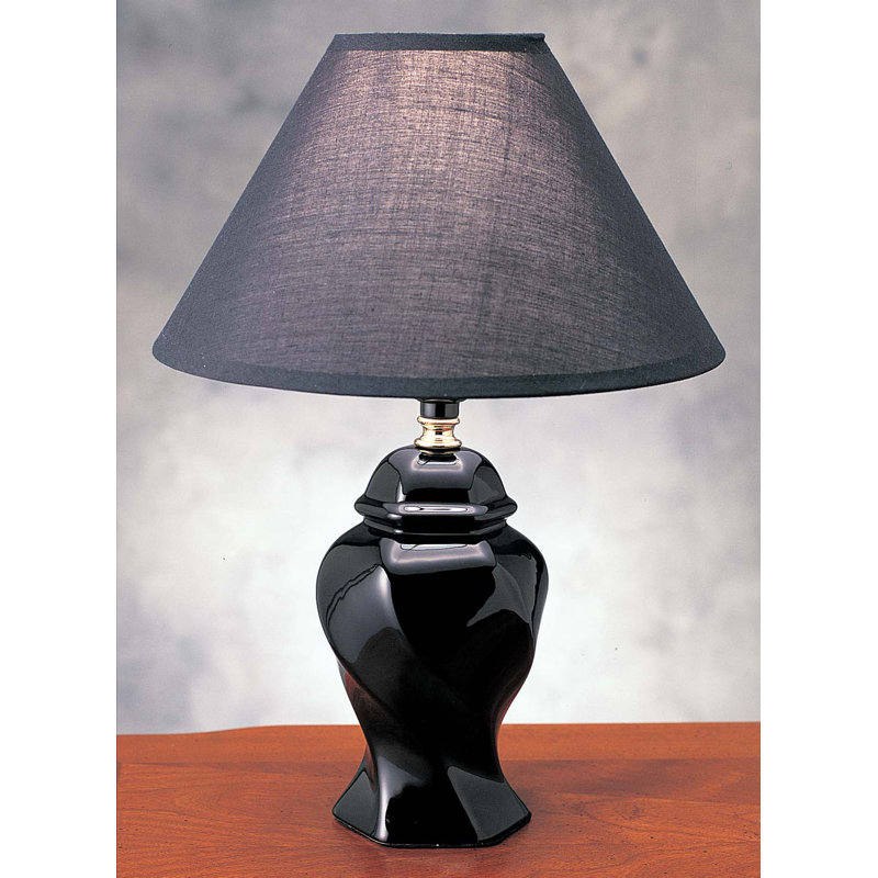 Lampe de table 15 po Whisenhunt, Noir