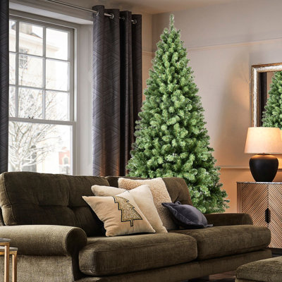 Arbre de 7 pi avec 400 lumières ul, 1072 pointes, fil mémoire, support en métal lourd pour les petites zones
