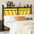  Metal Headboard For Queen Size Bed With Storage, 60,000 Diy Color Of Led Lights, Head Board With Charging Station, Modern Freestanding Headboard Only, Easy Assembly, White-509900769-509900775