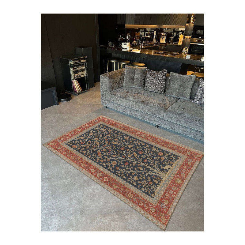Tapis beige tissé Mosso, 6 pi 7 po x 9 pi 10 po