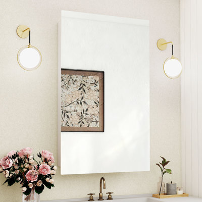 Medicine Mirror Cabinet for Bathroom, Surface and Recessed Mount