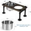 Console de repas surélevée pour animal 2 bols-85845190-85845191