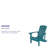 Commercial All-Weather Poly Resin Wood Adirondack Chair-26311001