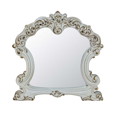 Vendome 47"x45" Mirror, Antique Pearl Finish