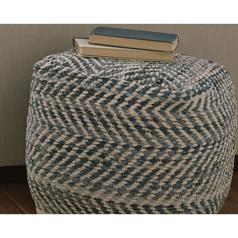 Pouf à chevrons
