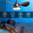 24" Small  Ceiling Fan With Light Remote Control ,Modern Low Profile Black Ceiling Fan, 6-Speeds Quiet Reversible DC Motor  For Bedroom,Kitchen-785800091