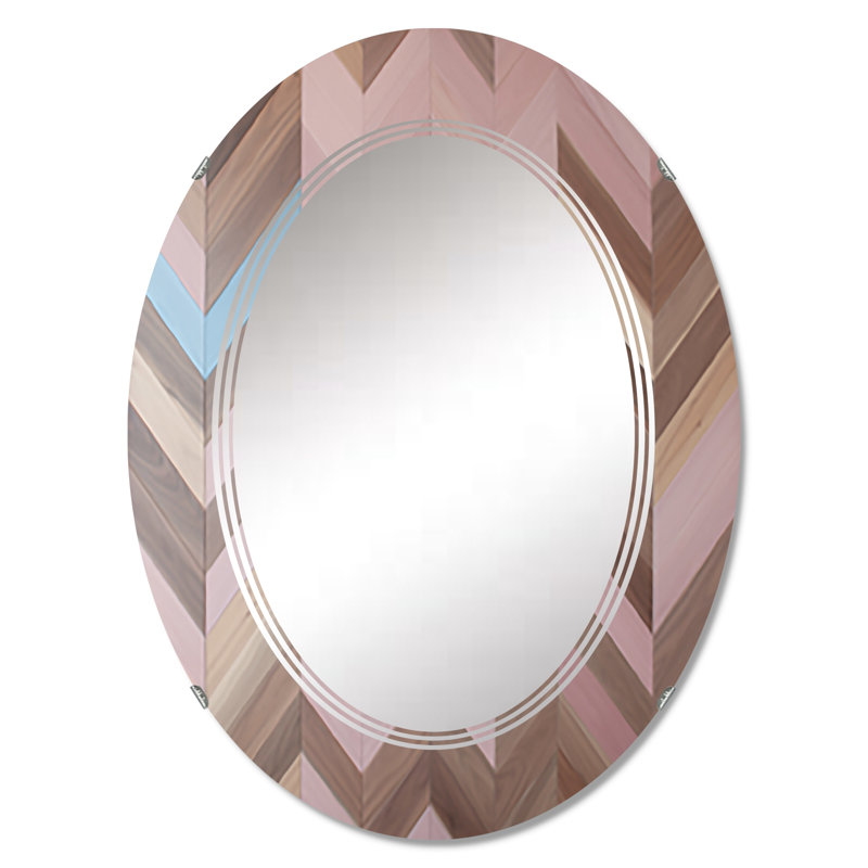 Belcherry - Miroir mural moderne ovale, 36 po x 24 po