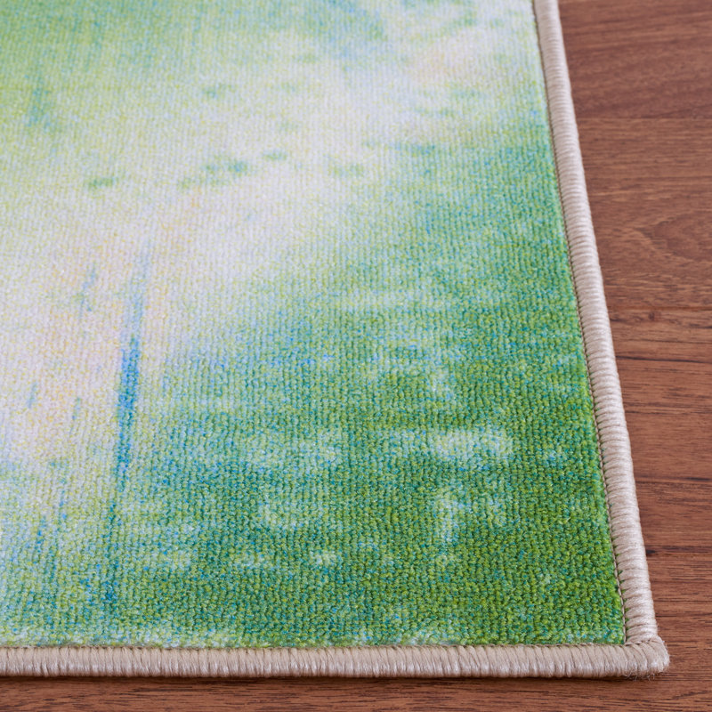 Natoyia Performance Machine Washable Geometric Rug, Rectangle 4'4" x 6'
