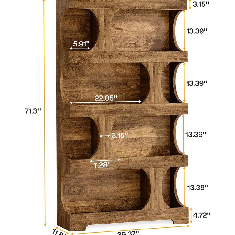 Practical Display Shelves,Bookshelf,S-Shaped Storage Bookcase